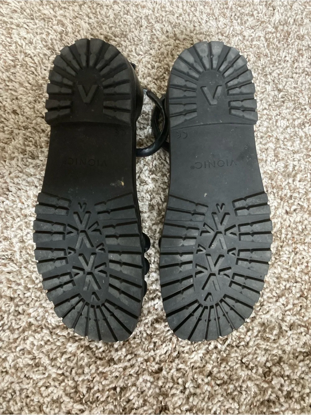 Vionic Black Padded-Strap Ankle Sandals - Picture 4 of 5